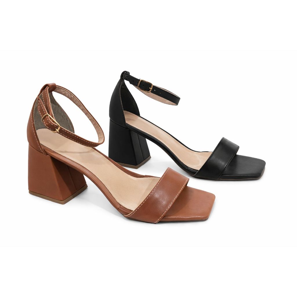 Kit Sandalia Feminina Bloco Tiras Fivela Tendencia Blogueira em Oferta na Shopee