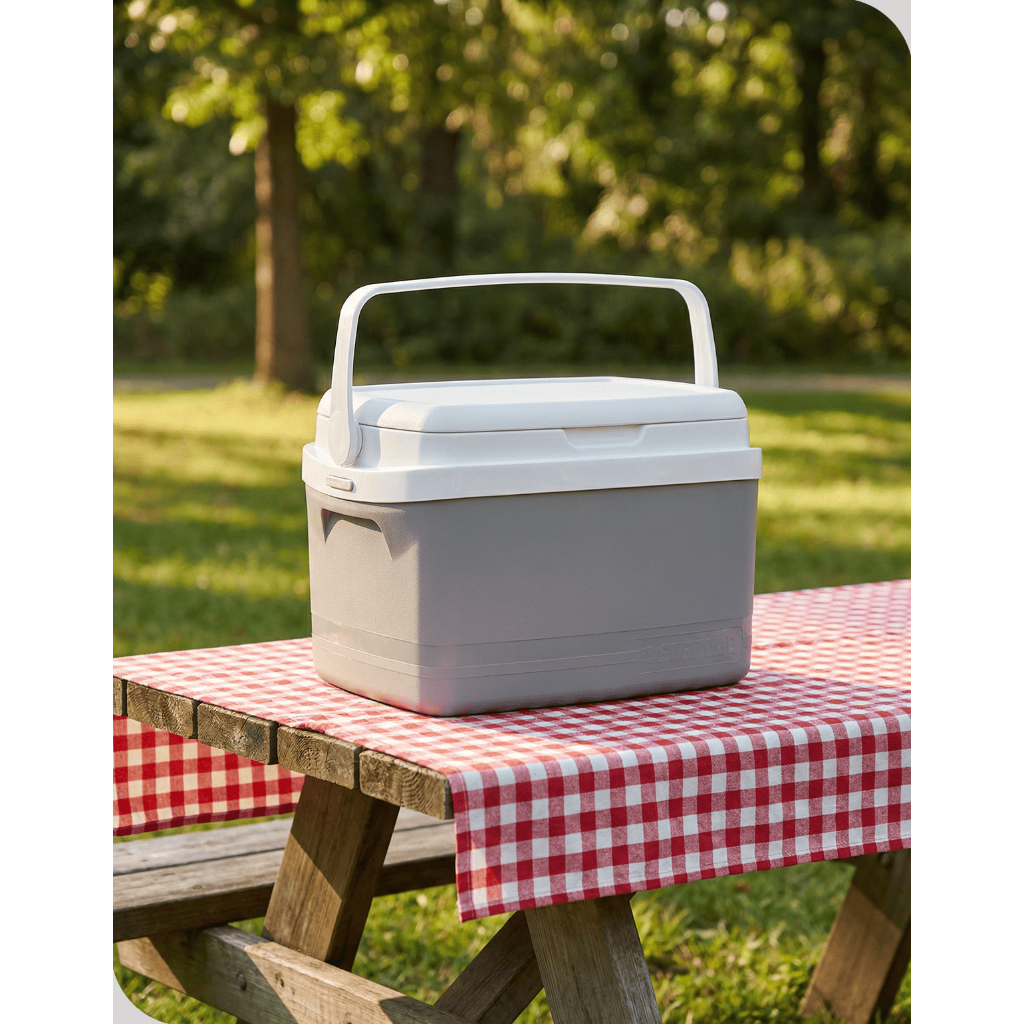 Caixa Térmica Cooler 5L Soprano Cinza Pequena Portátil Tropical Bebidas Alça Reforçada 6 Latas 12h