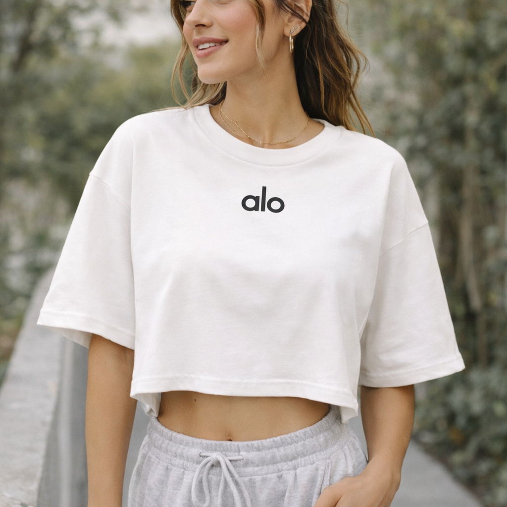 Cropped Feminino Básico Academia 100% Algodão Premium Conforto e Estilo em Oferta na Shopee