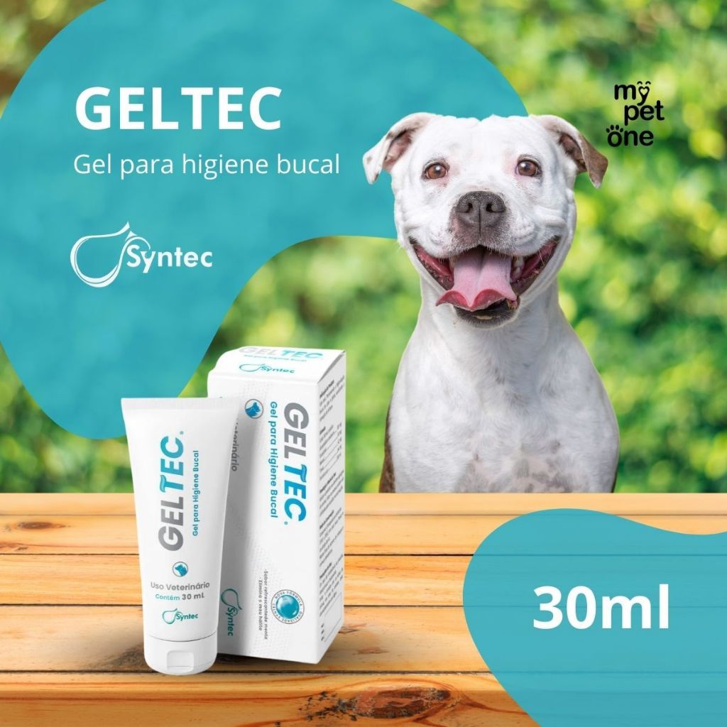 Creme Dental Geltec 30ml Higiene Para Cães E Gatos - Syntec em Oferta na Shopee