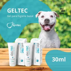 Kit 2 Creme Dental Geltec 30ml Higiene Para Cães E Gatos - Syntec