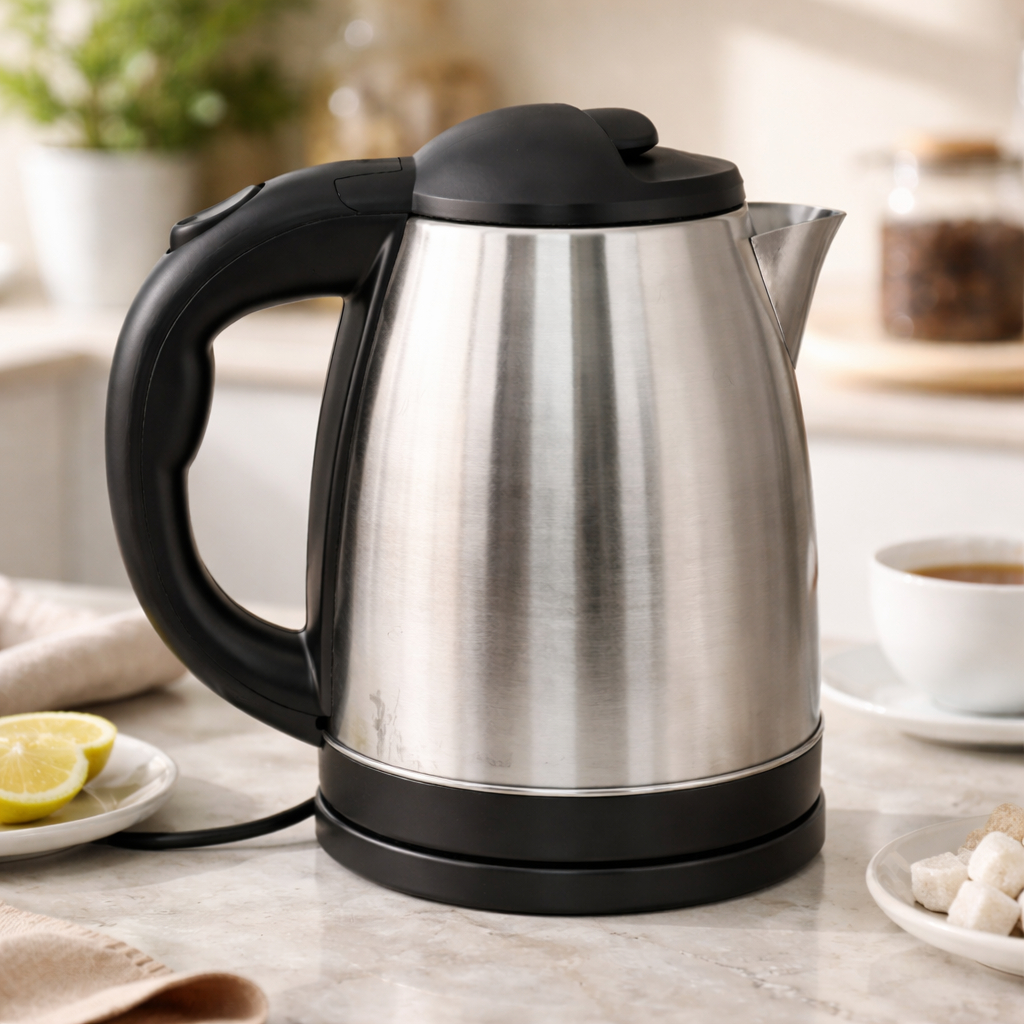 Chaleira Elétrica Inox 1,8L 110V Térmica Café Chá Água Quente Desligamento Automático Ferve Rápido