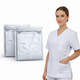 Saquinho Multiuso  Porta Jaleco | Hospitalar Enfermagem Scrub com Zíper em Oferta na Shopee