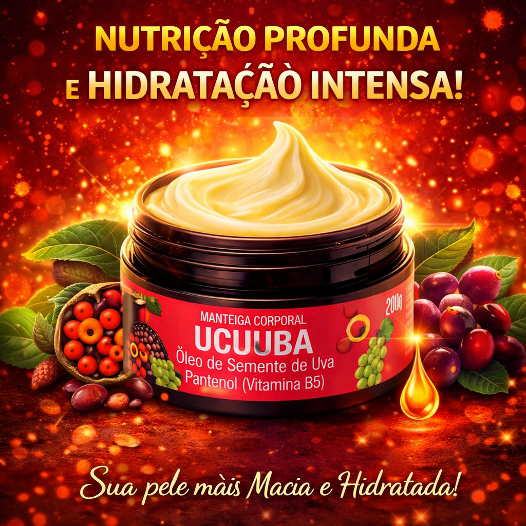 Hidratante Ucuuba Bem Brasil 200G Sofisticatto Óleo de Semente de Uva e Vitamina B5