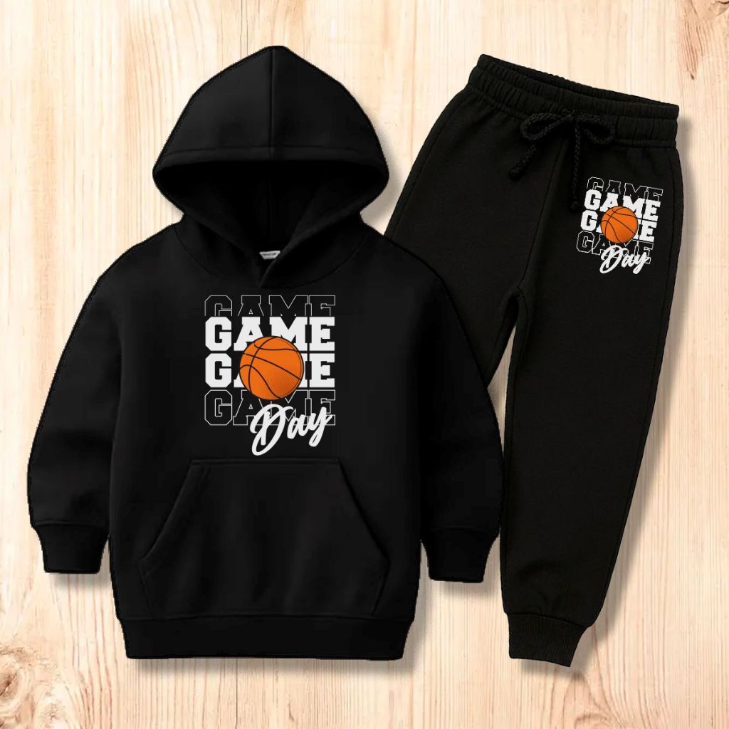Conjunto Moletom Infantil Basquete Blusa De Frio Com Toca Mais Flanelado Pronta Entrega