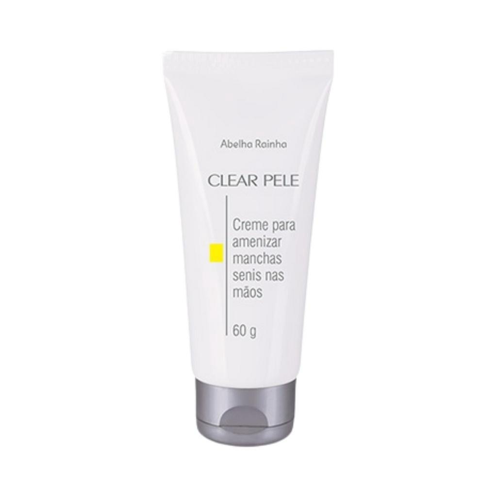 Creme Para Amenizar Marcas Senis Nas Mãos Clear Pele Abelha Rainha 60g - Clareador de Manchas Senis