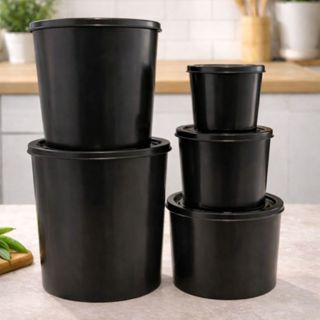 Kit 5 Peças Potes Organizadores Mantimentos Herméticos Cozinha casa em Oferta na Shopee