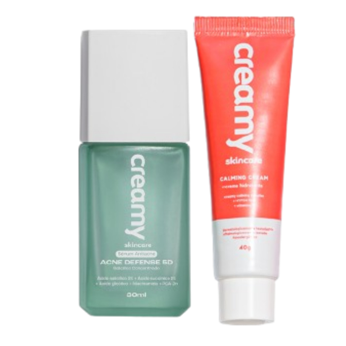 Duo Acne Defense 5D + Gel-creme Hidratante Calmante - Calming Cream em Oferta na Shopee