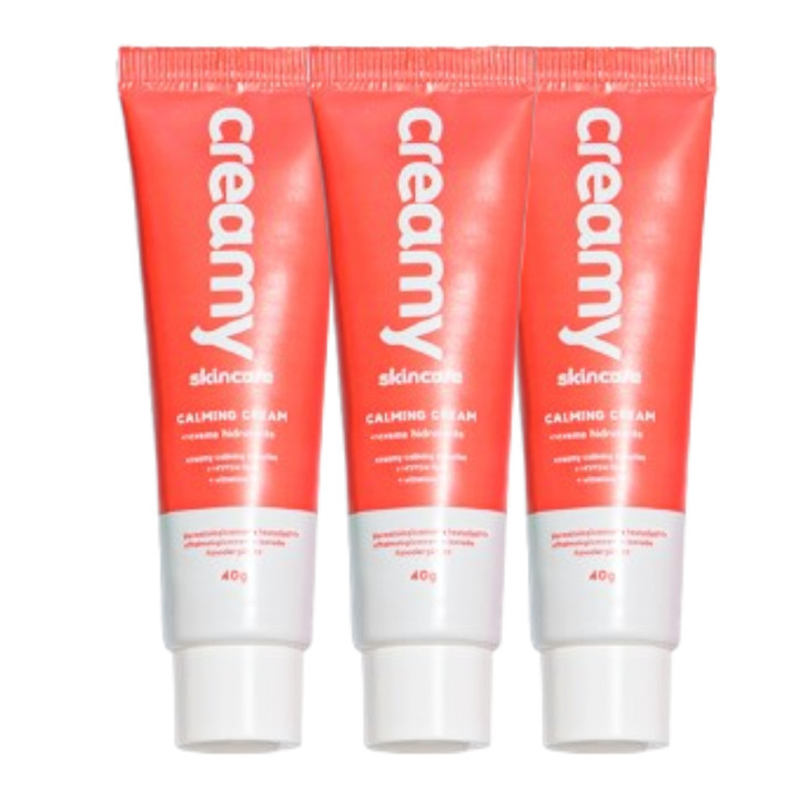 Kit 3 Gel-creme Hidratante Calmante - Calming Cream em Oferta na Shopee