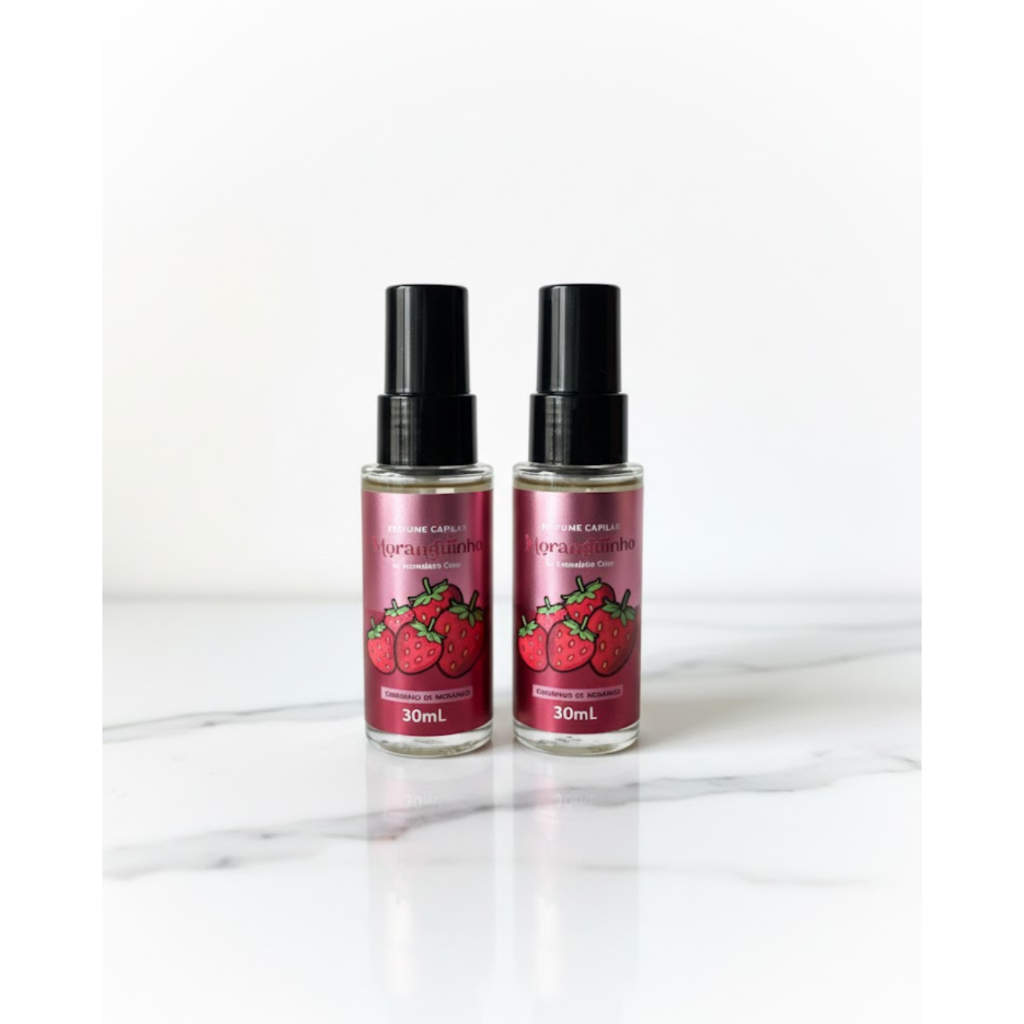 Kit Com 2 Perfume Capilar Moranguinho 30ml em Oferta na Shopee