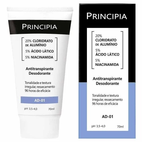 Antitranspirante Principia AD-01 70ml Controle de Suor e Odor Original