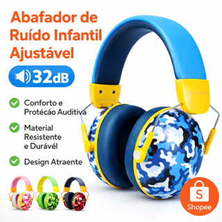 Abafador Ruído Proteção Auricular Concha Auditivo Autista Atenua Segurança Autismo Adultos e crianças LEF-1219 em Oferta na Shopee