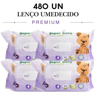 Kit 480 Un Lenço Umedecido Baby Green Premium - 0% Álcool em Oferta na Shopee