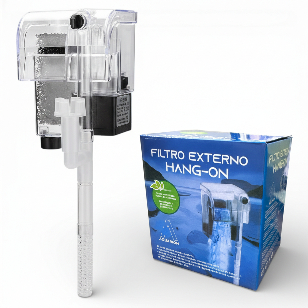 Filtro Externo Hang On Aquário até 40 Litros 250L/H Aquarion Silencioso Baixo Consumo de Energia em Oferta na Shopee