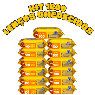 Kit 1200 Lenço Umedecido Baby Chameguinho Higiene Infantil Pele Sensível Sem Álcool Menina Menino RN em Oferta na Shopee