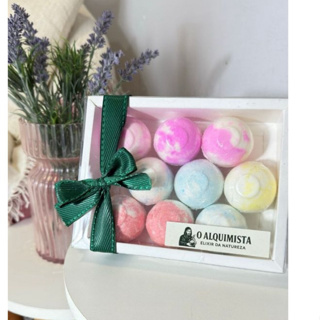 Kit 9 Esferas Efervescentes - Bomba de Banho - Escalda Pés - Spa - Bath Bomb em Oferta na Shopee