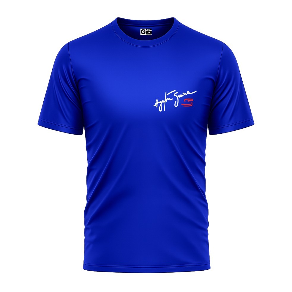 Camisa Camiseta Masculina AYRTON SENNA F1 Dry Fit Treino Esporte Corrida Crossfit Futebol Academia