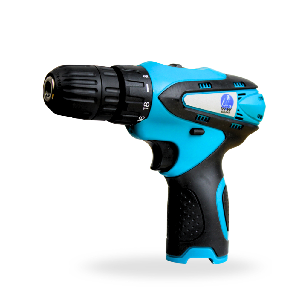 Parafusadeira 12v 3/8 Com 18 Acess Wwsoldas Sem Bateria Azul em Oferta na Shopee