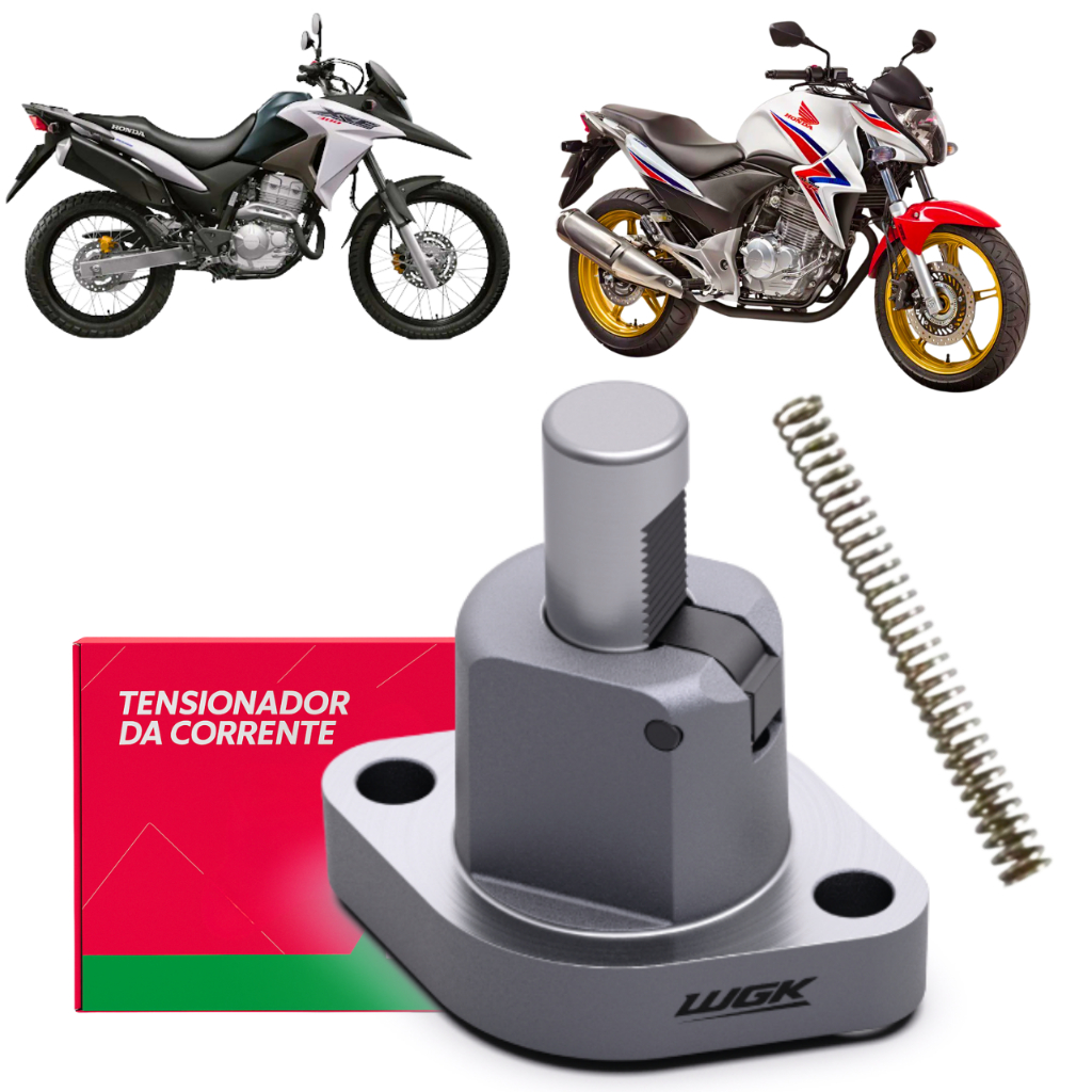 Tensionador Acionador C/Catraca Corrente De comando Honda Xre 300 / Cb 300 -Wgk