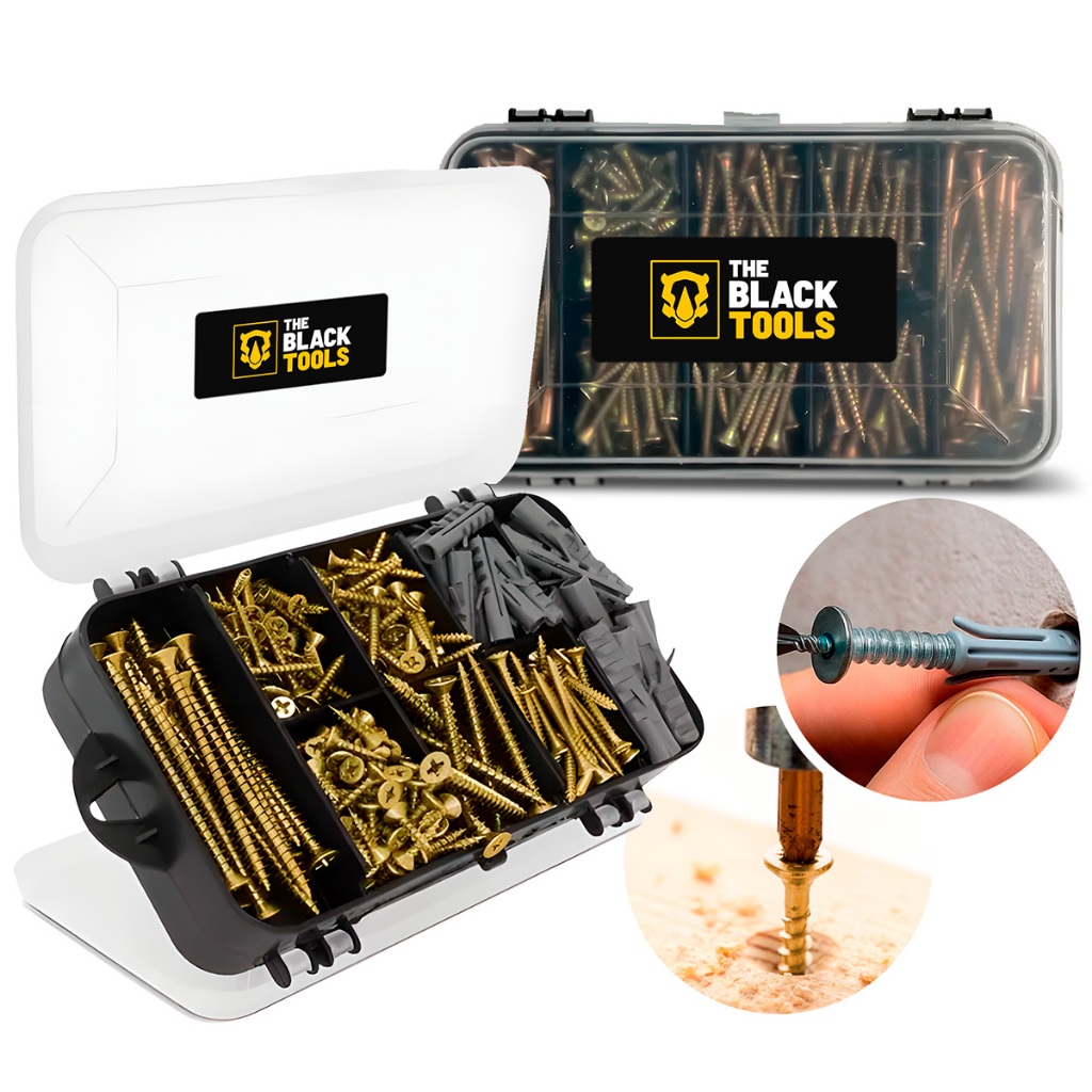Kit Maleta De Parafusos e Buchas 99 Peças PB99 The Black Tools