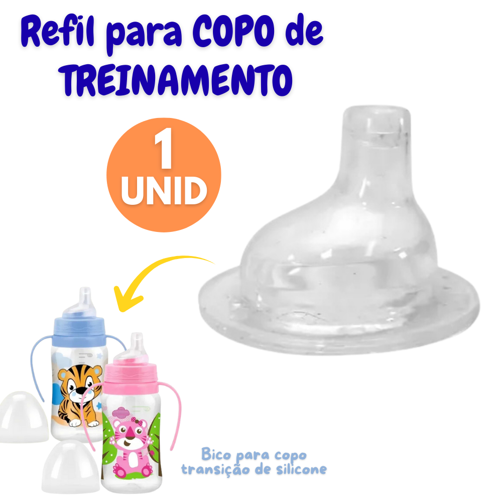 Bico Refil Para Copo Treinamento De Silicone 1 Unidade