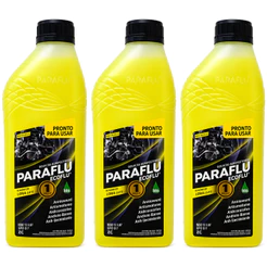 Kit 3 Aditivos Radiador Paraflu Amarelo Orgânico Pronto Uso