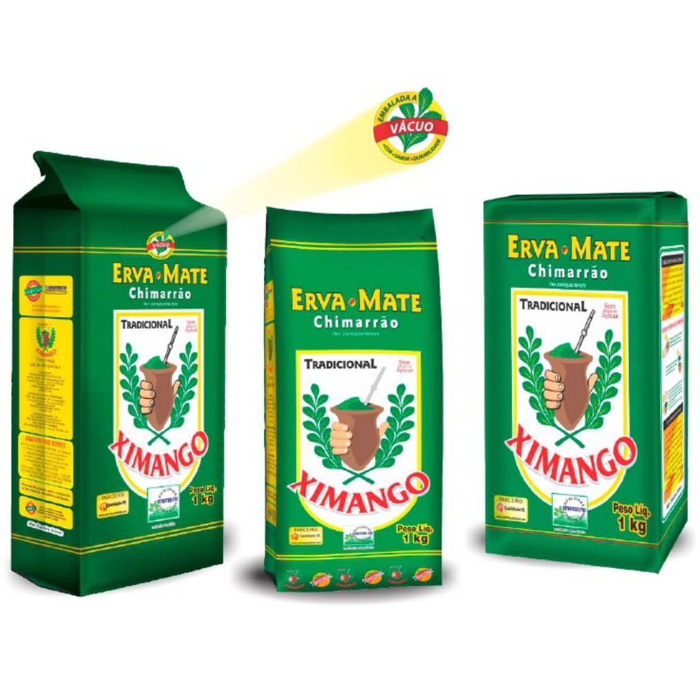 Erva-Mate Ximango Tradicional – Suave e Aromática | 500g ou 1kg | Embalagem a Vácuo