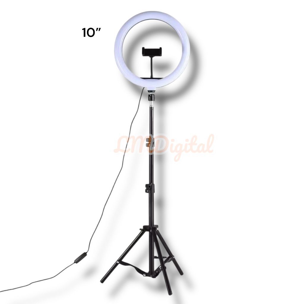 Ring Light Iluminador 10 Polegadas Com Tripé Profissional Profission Premium Led Selfie para Celular em Oferta na Shopee