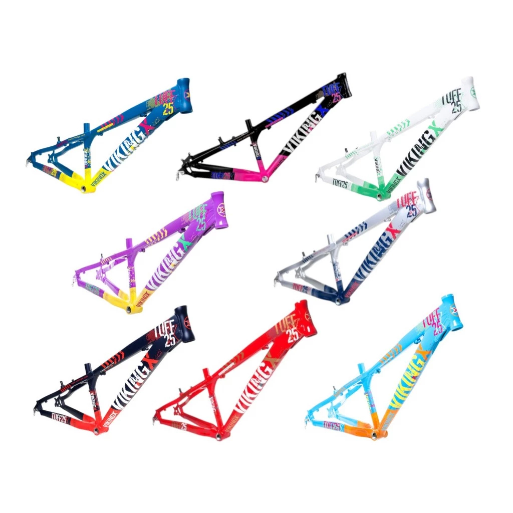 Quadro Vikingx Dirt Jump Tuff X-25 Aro 26 - Resistência e Design Agressivo em Alumínio