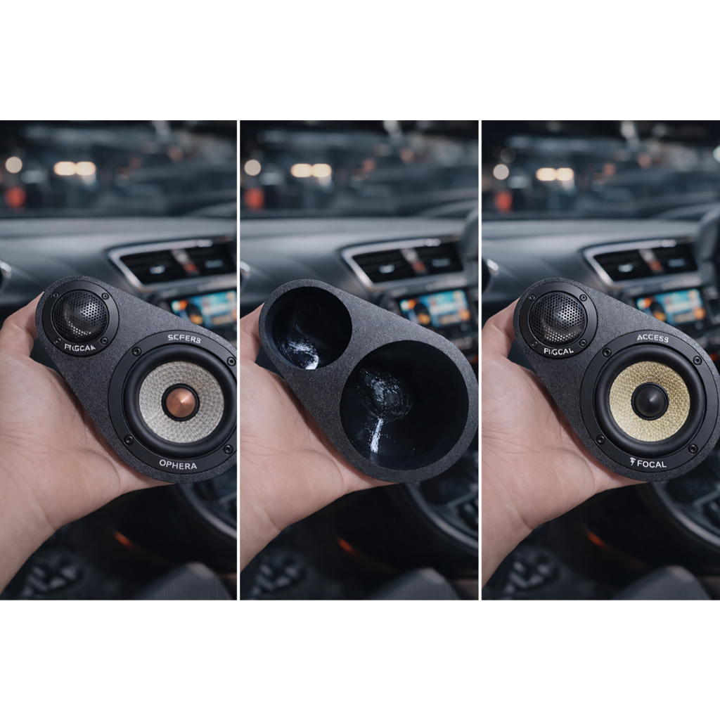 UNIVERSAL SUPORTE MIDRANGE E TWEETER OPHERA HERTZ AUDISON FOCAL MOREL KIT 3 VIAS
