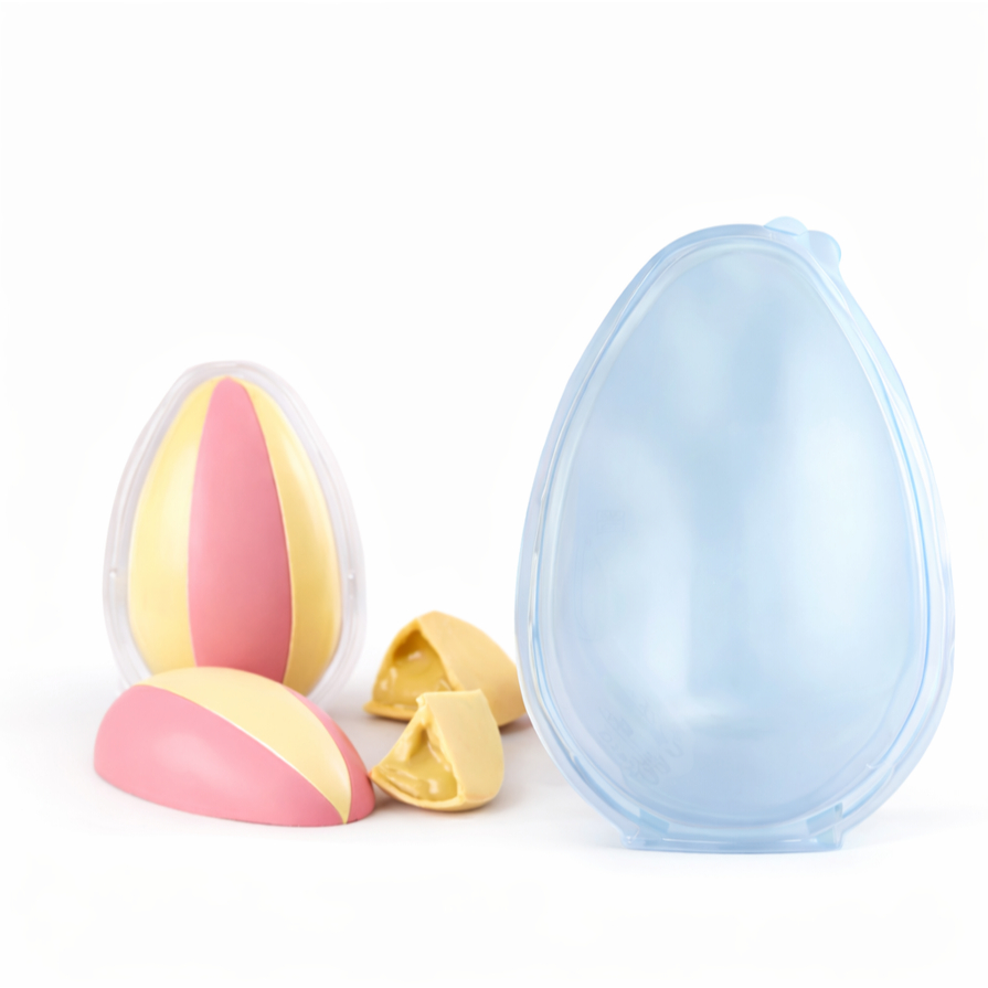 Blister Articulado Embalagem Para Ovo De Páscoa Fatias 250g em Oferta na Shopee