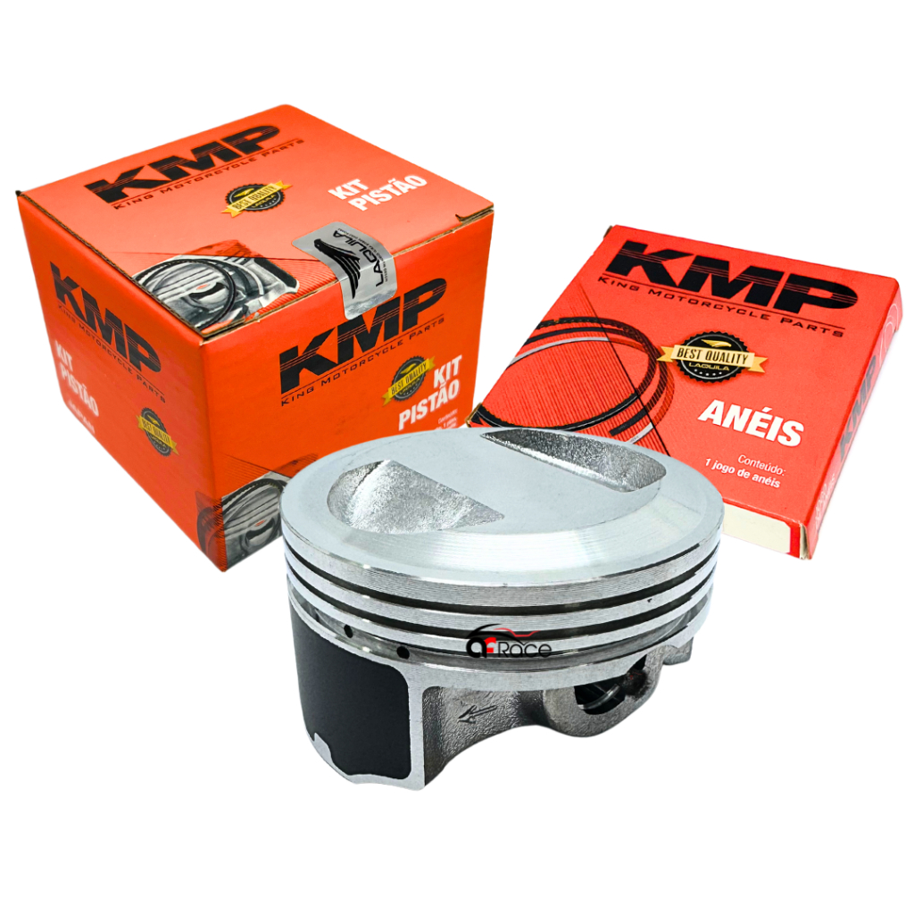 Kit Pistão Kmp C/ Anéis Crf 230 4.5mm 70mm Pino 15mm Taxado Álcool