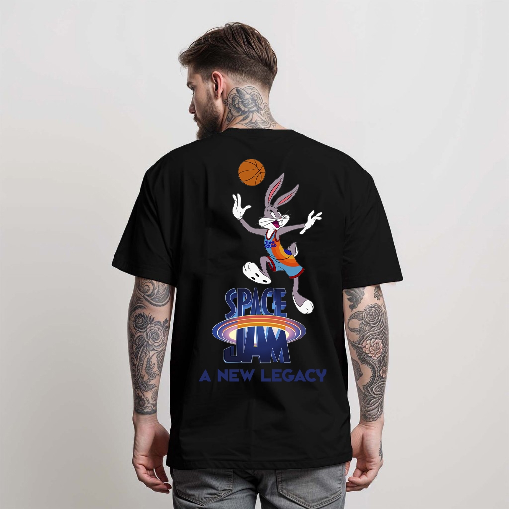 Camiseta Masculina Oversized Premium Streetwear Space Jam Personagens LANÇAMENTO 2026