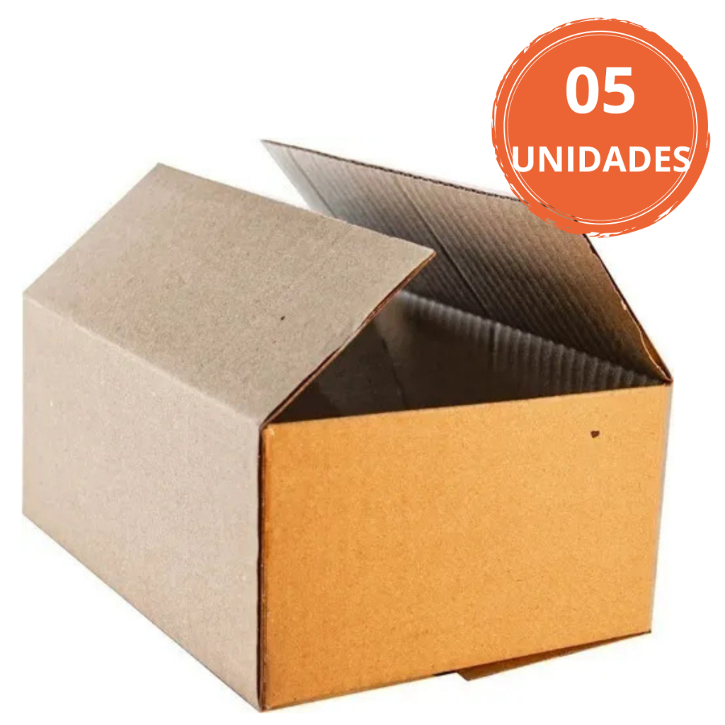 5 Caixas De Papelão 35x28x22 G14 Qualidade Premium Sedex Pac