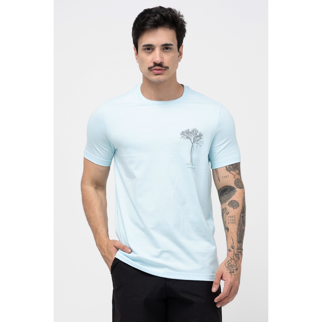 Imagem Camiseta Básica Masculina Rota do Mar 100% Algodão Estampada Confortável Linha Premium