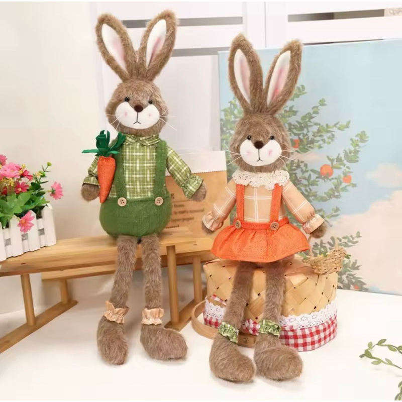 Coelho | Decoração| 56 cm | Elegante| Pernas Maleáveis em Oferta na Shopee