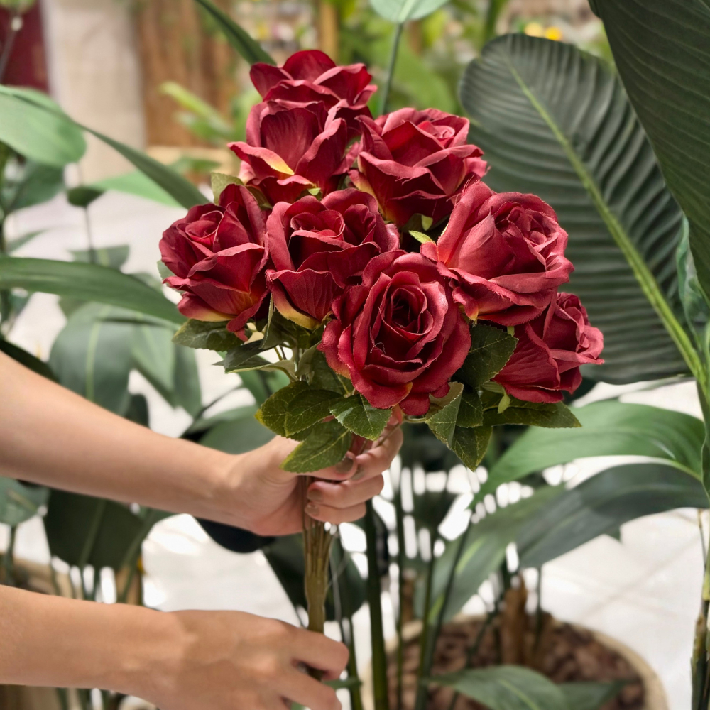 Buquê De Rosas Botões Com Complementos Várias Cores Shopsul