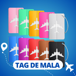 Tag Colorida Para Mala Viagem Etiqueta Resistente Segura C/ Cabo De Aço - Escolha Seu Kit em Oferta na Shopee