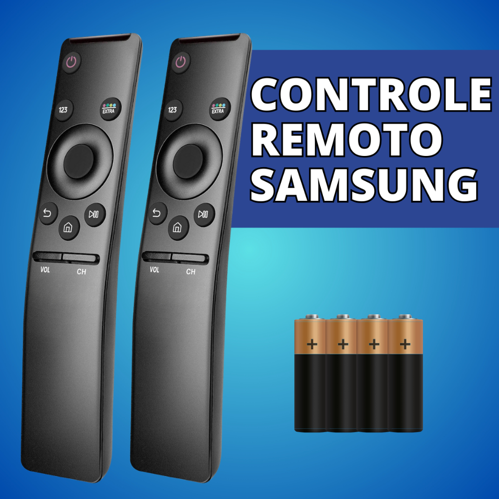 Controle Remotos Compatível Com Samsung Smart TV 4K - Escolha Seu Kit em Oferta na Shopee