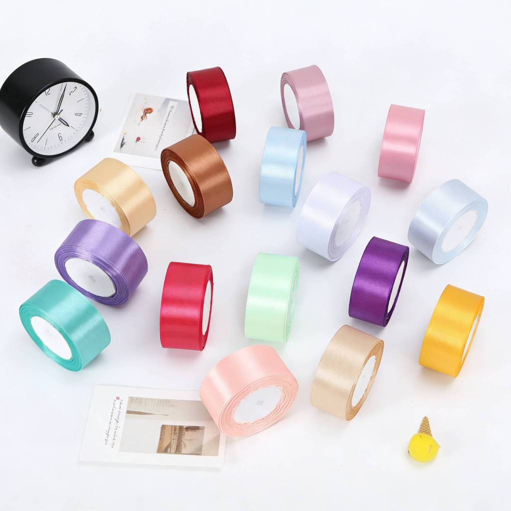 Rolo Fita Cetim 38mm 23m Brilho Intenso Alta Qualidade Laços Artesanato Decoração Costura DIY em Oferta na Shopee
