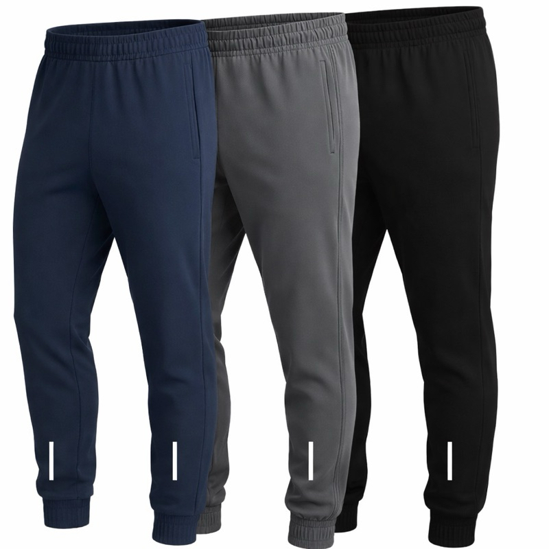 Kit e unidade calça jogger Masculina Esportiva Para Academia e Corrida dryfit flanelada co...
