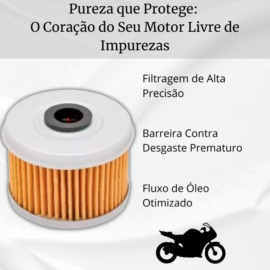 Filtro Óleo Moto Twister Falcon Tornado XRE300 CB300 Sahara XR200 CRF250F Motor Proteção Resistente