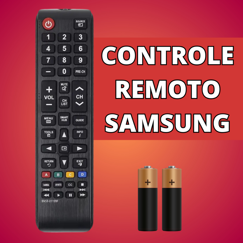 Controle Remoto Compatível Com Samsung Tv 4K Smart Hub - Escolha Seu Kit em Oferta na Shopee