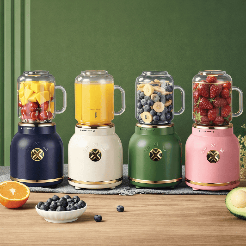 Mini Liquidificador Portátil Batedor Elétrico Caneca 500ml e 500ml Com 10 Lâminas, Tampa, Canudo e Copo Recarregável em Oferta na Shopee