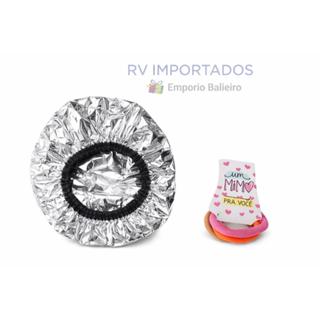 Touca Metalizada Térmica Para Tratamento Cabelo Hidratação + 1 Mimo em Oferta na Shopee