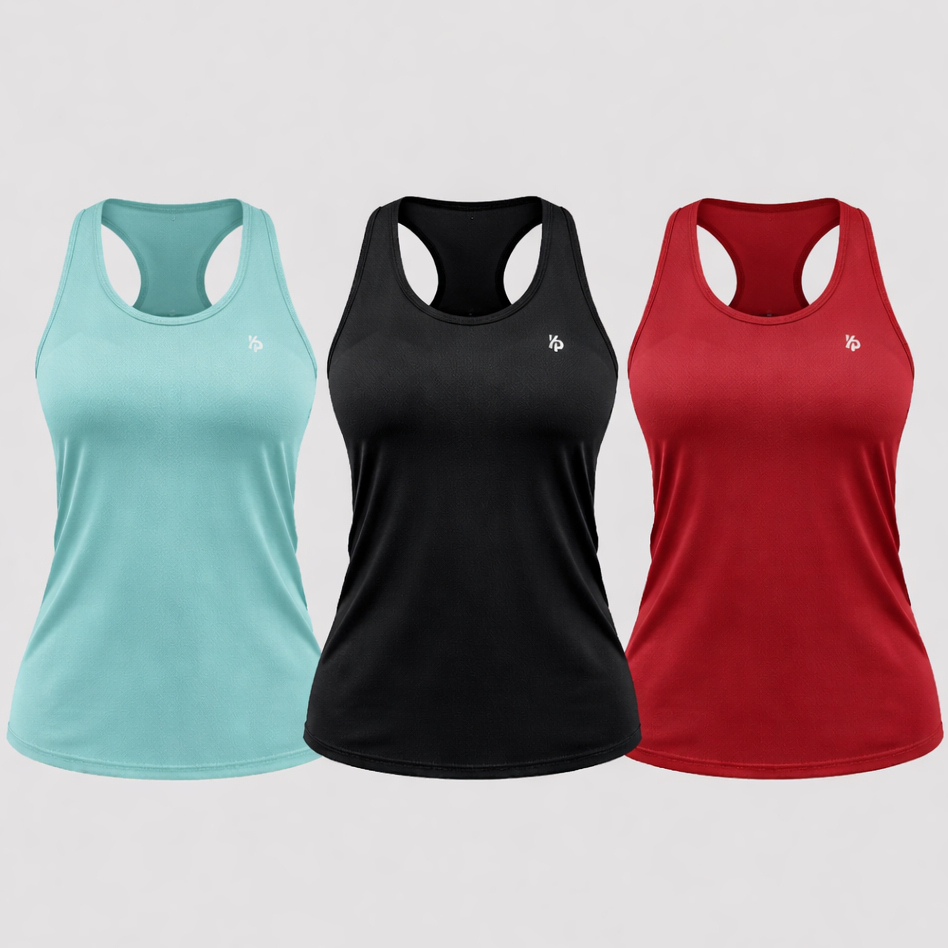 Kit 3 Regatas Feminina Dry Sport Dry Fit Tecido Respirável Costas Nadador Academia Treino Leve Corrida Blusa Camisa em Oferta na Shopee