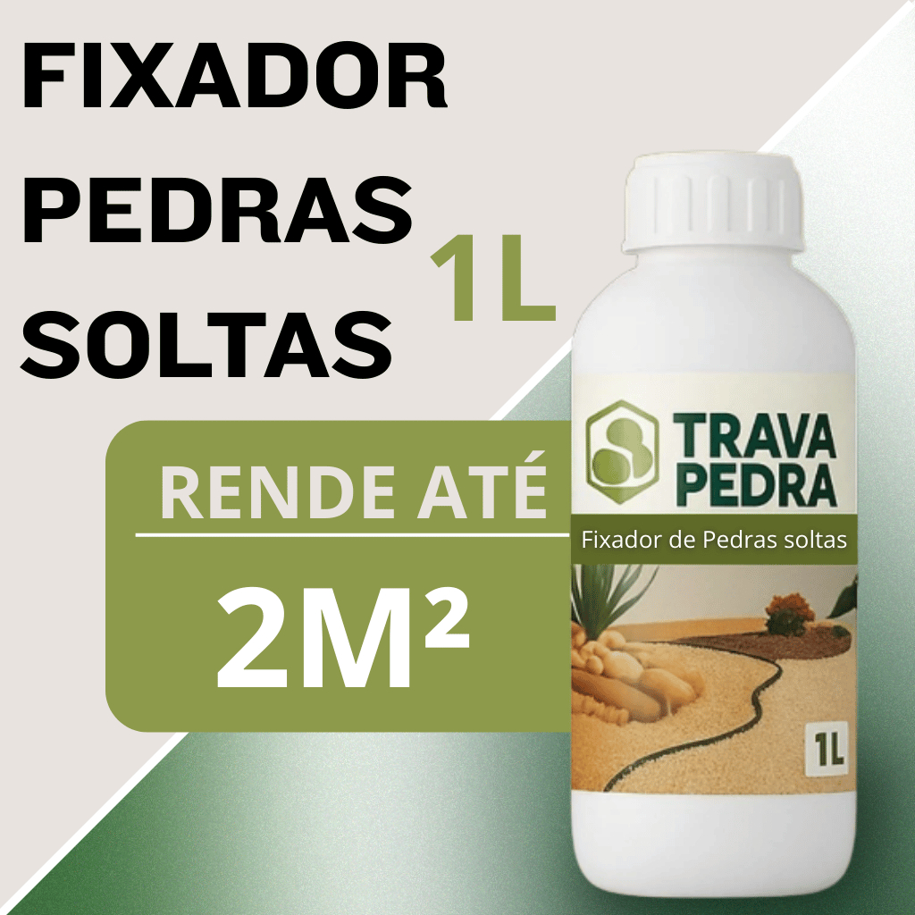 Fixador Pedras Naturais 1L Produto Transparente para Proteção de Pedras Decorativas Interno Externo