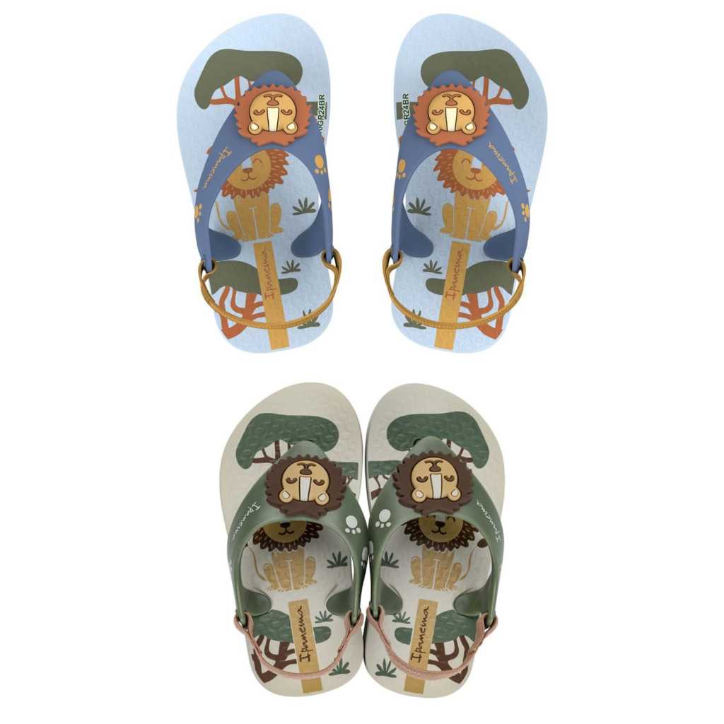 Chinelo Sandália Baby Sporty Ipanema Leão Menino Com Elástico Infantil em Oferta na Shopee