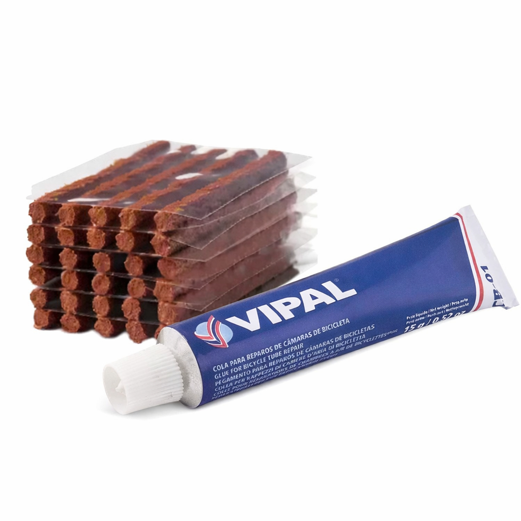 Kit Reparo de Pneu 25 Macarrão Bremen + Cola BV 02