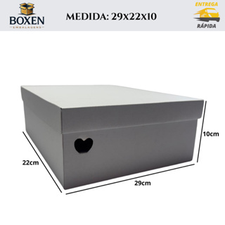 5 Caixas 29x22x10 Branca Ideal para Presente -Tampa e Fundo Separado em Oferta na Shopee